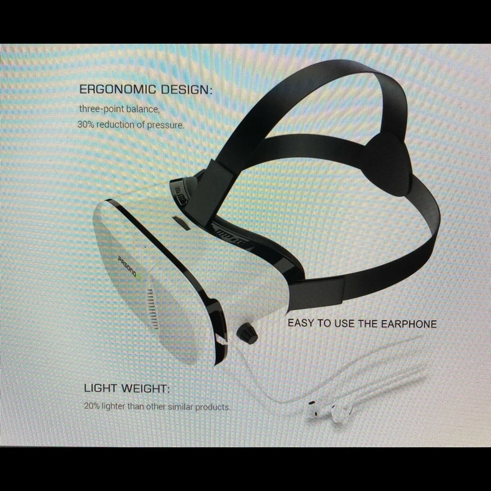 Pasonomi VR glasses- 3-D virtual reality headset. Circa 2016.